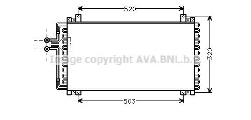 AVA QUALITY COOLING Конденсатор, кондиционер RT5183